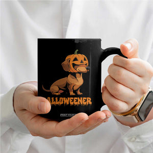 Funny Halloween Dachshund Coffee Mug Halloweener Pumpkin Wiener Dog TS11 Print Your Wear