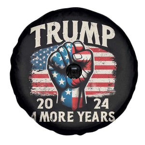 Trump Supporter Spare Tire Cover Trump 2024 Four More Years American Flag Hand Fist TS11 Print Your Wear