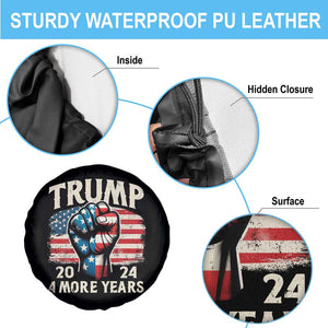 Trump Supporter Spare Tire Cover Trump 2024 Four More Years American Flag Hand Fist TS11 Print Your Wear