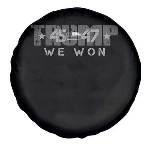 Trump Supporter 2024 Spare Tire Cover Trump 45 47 We Won Presidential Election TS11 Print Your Wear