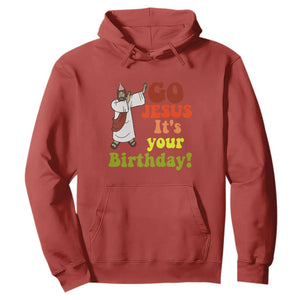 Funny Christian Christmas Hoodie Go Jesus It's Your Birthday TS11 Red Print Your Wear