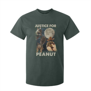 Justice For Peanut The Squirrel 2024 Moon T Shirt For Kid TS11 Dark Forest Green Print Your Wear