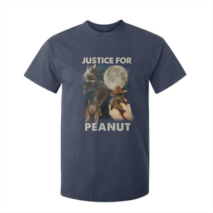 Justice For Peanut The Squirrel 2024 Moon T Shirt For Kid TS11 Navy Print Your Wear