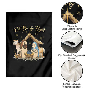 Funny Christmas Bowling Garden Flag Oh Bowly Night Nativity Scene Bowling Pins TS11 Print Your Wear