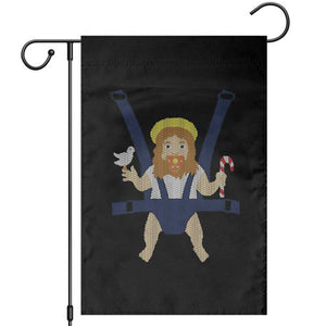 Funny Christmas Baby Jesus Garden Flag Xmas Christian Little Boy TS11 Black Print Your Wear