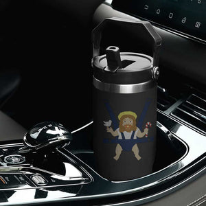 Funny Christmas Baby Jesus Flip Straw Tumbler Xmas Christian Little Boy - Print Your Wear