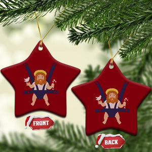 Funny Christmas Baby Jesus Ceramic Ornament Xmas Christian Little Boy TS11 Print Your Wear