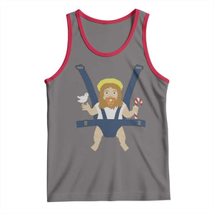 Funny Christmas Baby Jesus Tank Top Xmas Christian Little Boy TS11 Deep Heather Red Print Your Wear