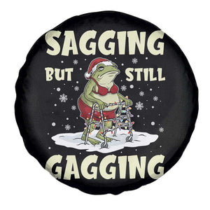 Funny Sagging But Still Gagging Christmas Frog Spare Tire Cover Funny Cringe Meme Gag Humor TS11 Print Your Wear