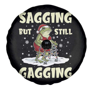 Funny Sagging But Still Gagging Christmas Frog Spare Tire Cover Funny Cringe Meme Gag Humor TS11 Print Your Wear