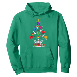 Funny Bowling Christmas Tree Lights Xmas Bowler Hoodie TS11 Irish Green Print Your Wear