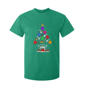 Funny Bowling Christmas Tree Lights Xmas Bowler T Shirt For Kid TS11 Irish Green Print Your Wear