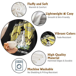 Funny It Is Fine I Am Fine Everything Is Fine Its Just A Little Meltdown Throw Blanket Christmas Snowman TS11 Print Your Wear