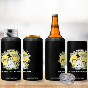 Funny It Is Fine I Am Fine Everything Is Fine Its Just A Little Meltdown 4 in 1 Can Cooler Tumbler Christmas Snowman TS11 Print Your Wear