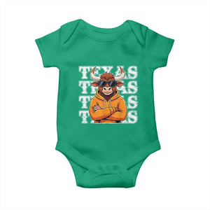 Texas Fan Baby Onesie Longhorns Cow Texas Pride Sport Lover TS11 Irish Green Print Your Wear