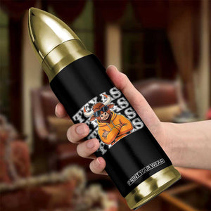 TFL Football Lover Bullet Tumbler Vintage Orange Cow Sunglasses Game Day TS11 Print Your Wear