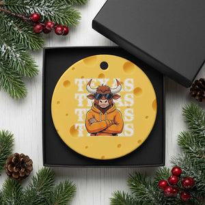 TFL Football Lover Ceramic Ornament Vintage Orange Cow Sunglasses Game Day TS11 1pc Yellow Cheese Print Your Wear