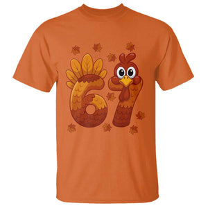67 Thanksgiving T Shirt Funny Turkey Thanksgiving Six Seven Meme TS11 Orange Print Your Wear