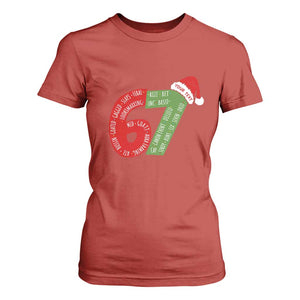 Personalized 67 Christmas T Shirt For Women Custom Text Rizz Aura Farming Six Seven Meme Gen Alpha TS11 Red Print Your Wear