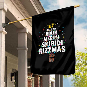 Funny Christmas Six Seven Meme Garden Flag 67 No Cap Bruh Merry Skibidi Rizzmas 2025 TS11 Print Your Wear