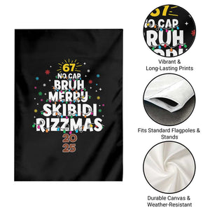 Funny Christmas Six Seven Meme Garden Flag 67 No Cap Bruh Merry Skibidi Rizzmas 2025 TS11 Print Your Wear
