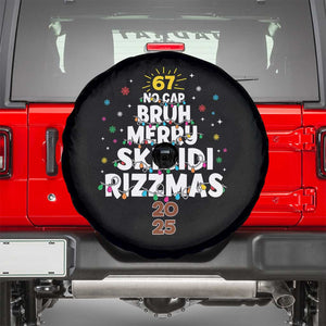 Funny Christmas Six Seven Meme Spare Tire Cover 67 No Cap Bruh Merry Skibidi Rizzmas 2025 TS11 Black Print Your Wear