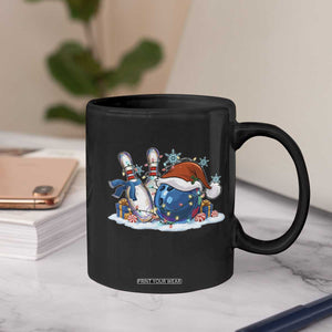 Funny Christmas Bowling Santa Hat Xmas Bowler Coffee Mug TS11 Print Your Wear