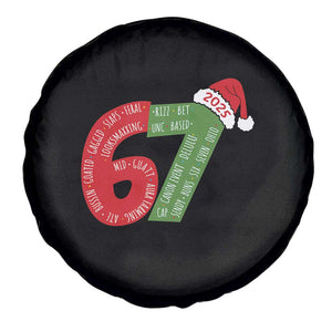 Funny 67 Christmas Spare Tire Cover Rizz Aura Farming Bussin Six Seven Meme Gen Alpha TS11 Print Your Wear