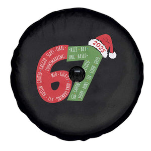 Funny 67 Christmas Spare Tire Cover Rizz Aura Farming Bussin Six Seven Meme Gen Alpha TS11 Print Your Wear