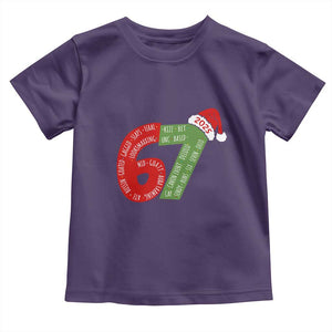 Funny 67 Christmas Toddler T Shirt Rizz Aura Farming Bussin Six Seven Meme Gen Alpha TS11 Purple Print Your Wear