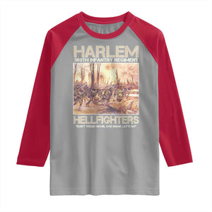 Harlem Hellfighters Raglan Shirt 369th Infantry Regiment Don't Tread On Me Let's Go Black History Month TS11 Sport Gray Red Print Your Wear