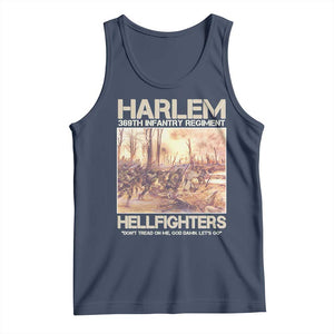 Harlem Hellfighters Tank Top 369th Infantry Regiment Don't Tread On Me Let's Go Black History Month TS11 Navy Print Your Wear
