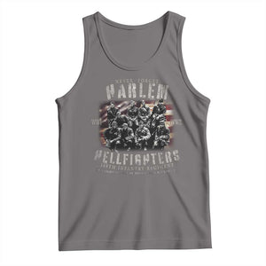 Never Forget Harlem Hellfighters Tank Top Vintage American Flag TS11 Deep Heather Print Your Wear