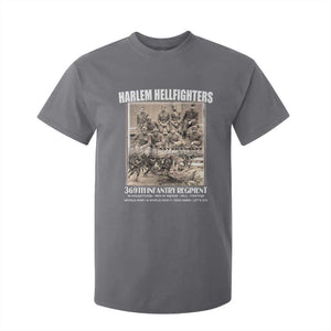 Never Forget Harlem Hellfighters T Shirt For Kid 369TH Infantry Regiment Black God Damn Let's Go TS11 Charcoal Print Your Wear
