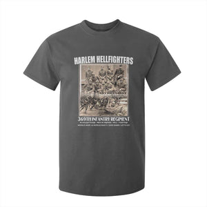 Never Forget Harlem Hellfighters T Shirt For Kid 369TH Infantry Regiment Black God Damn Let's Go TS11 Dark Heather Print Your Wear