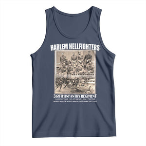 Never Forget Harlem Hellfighters Tank Top 369TH Infantry Regiment Black God Damn Let's Go TS11 Navy Print Your Wear