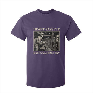 Heart Says Pit Knees Say Balcony T Shirt For Kid Funny Concert Quote TS11 Purple Print Your Wear