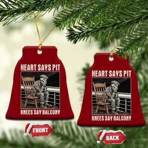 Funny Heart Says Pit Knees Say Balcony Ceramic Ornament Old Skeleton TS11 Print Your Wear