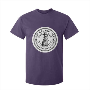 Punxsutawney Phil Groundhog Day T Shirt For Kid Funny Woodchuck Day 1887 TS11 Purple Print Your Wear