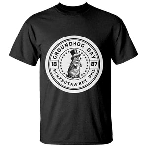 Punxsutawney Phil Groundhog Day T Shirt Funny Woodchuck Day 1887 TS11 Black Print Your Wear