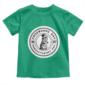 Punxsutawney Phil Groundhog Day Toddler T Shirt Funny Woodchuck Day 1887 TS11 Irish Green Print Your Wear
