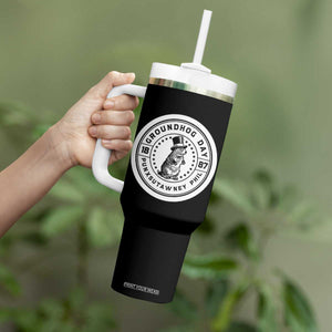 Punxsutawney Phil Groundhog Day Tumbler With Handle Funny Woodchuck Day 1887 TS11 Print Your Wear