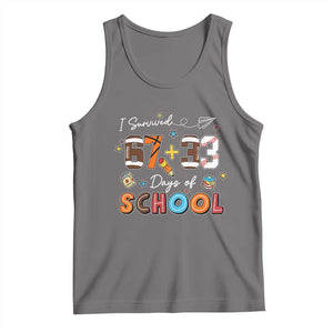 I Survived 67 33 Days Of School Tank Top Funny 100th Days of School 67 Sport Lover TS11 Deep Heather Print Your Wear