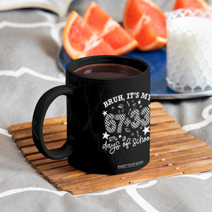 Bruh It Is My 67 33 Days Of School Coffee Mug 100th Days Of School Funny 67 Groovy Checkered TS11 Print Your Wear
