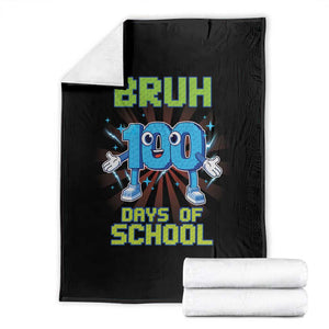 Bruh I Survived 67 33 Days Of School Throw Blanket Funny 100th Days of School 67 Game Meme TS11 Black Print Your Wear