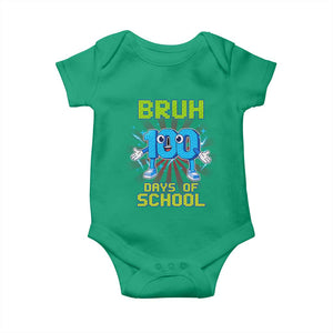 Bruh I Survived 67 33 Days Of School Baby Onesie Funny 100th Days of School 67 Game Meme TS11 Irish Green Print Your Wear