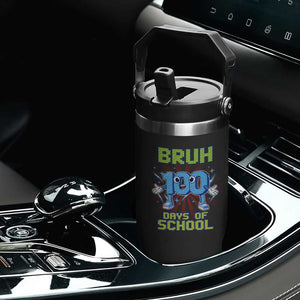 Bruh I Survived 67 33 Days Of School Flip Straw Tumbler Funny 100th Days of School 67 Game Meme TS11 Print Your Wear