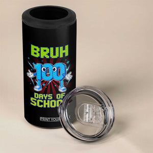 Bruh I Survived 67 33 Days Of School 4 in 1 Can Cooler Tumbler Funny 100th Days of School 67 Game Meme TS11 Print Your Wear