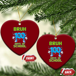 Bruh I Survived 67 33 Days Of School Ceramic Ornament Funny 100th Days of School 67 Game Meme TS11 Print Your Wear