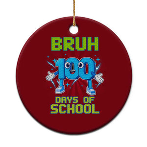 Bruh I Survived 67 33 Days Of School Ceramic Ornament Funny 100th Days of School 67 Game Meme TS11 1pc Red Print Your Wear
